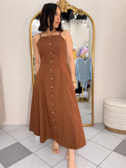 BROWN DRESS CLAUDIA