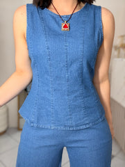 LIGHT  DENIM SET DOS PIEZA