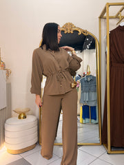 KEYSHA" SET BROWN DOS PIEZAS
