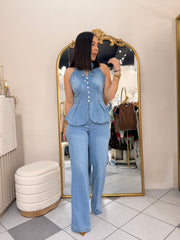 GRACIA"  DENIM SET DOS PIEZAS