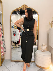 IVY” BLACK  DRESS