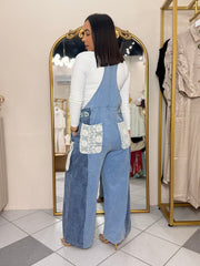 JULIANA”  DENIM JUMPSUIT