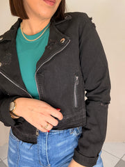 BLACK DENIM JACKET