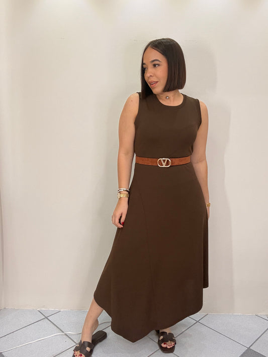 NAILA BROWN DRESS