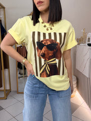 DOG” AMARILLA  TSHIRT