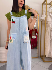 LIGHT DENIM CHERRY OVERAL