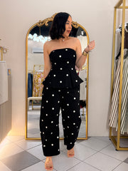 BLACK  ALANNA SET POLKA DOT