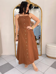 BROWN DRESS CLAUDIA