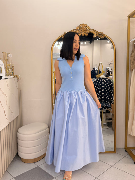 SACHA" BLUE DRESS