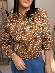 BAMBI PRINT" CAMEL  JACKET