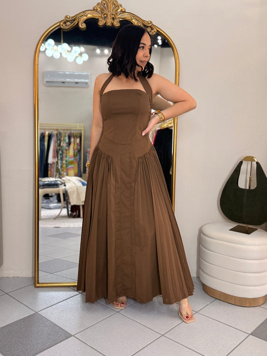 BROWN DRESS