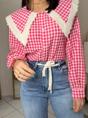 AVANA¨TOP CUADROS PINK