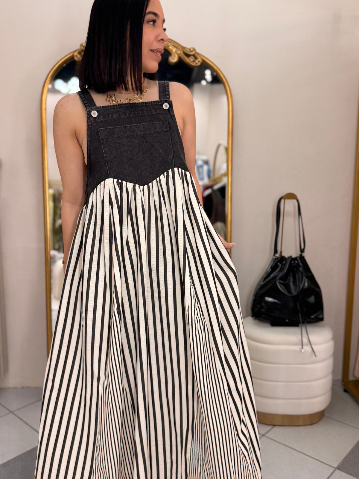 KAMILA" BLACK  DRESS