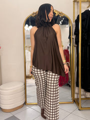 TOP BROWN  ASIMETRICA