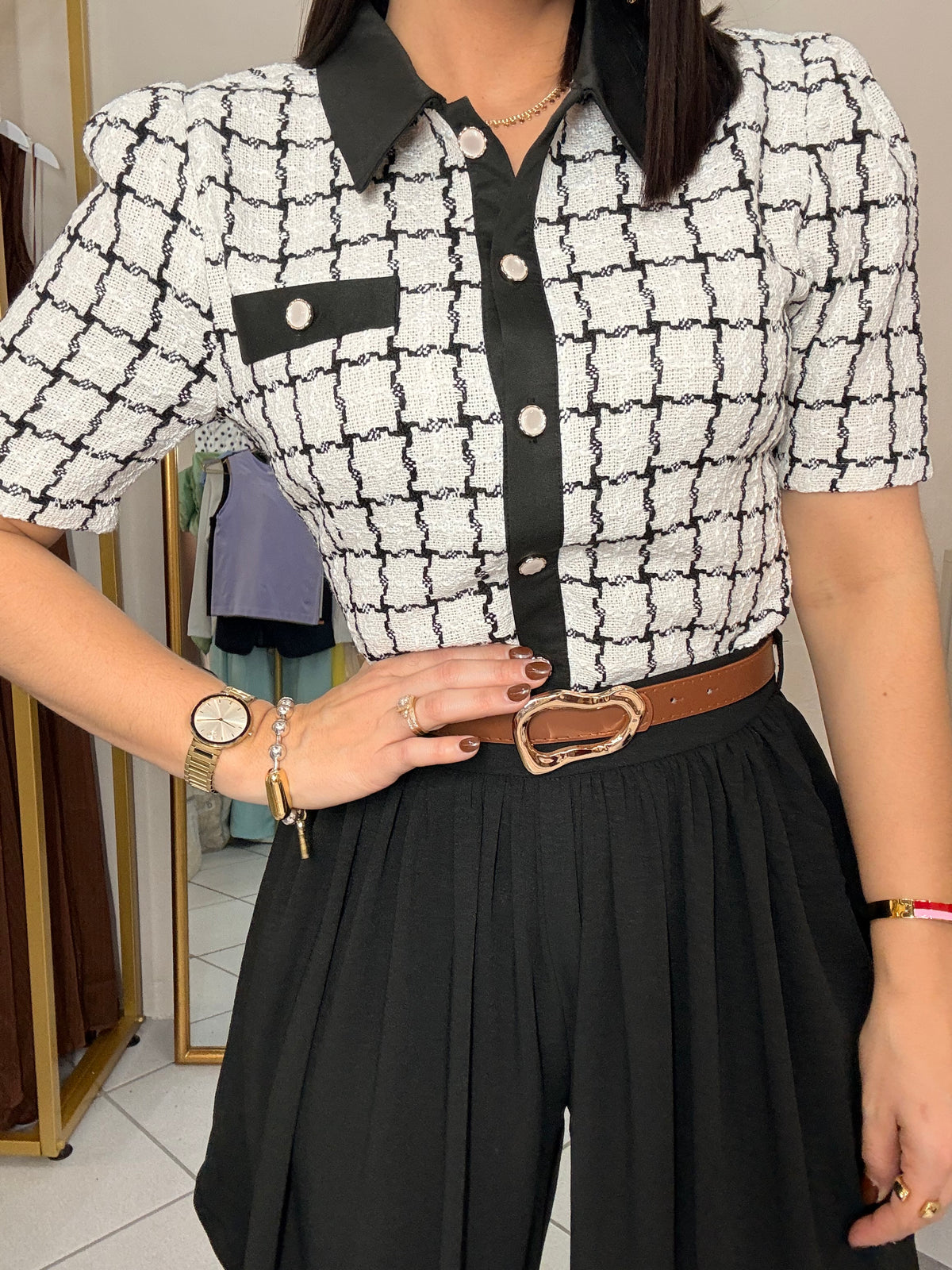 GRECIA WHITE TOP CUADROS