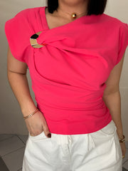 FRANCES CORAL TOP