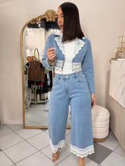 ANALIA" LIGHT DENIM SET