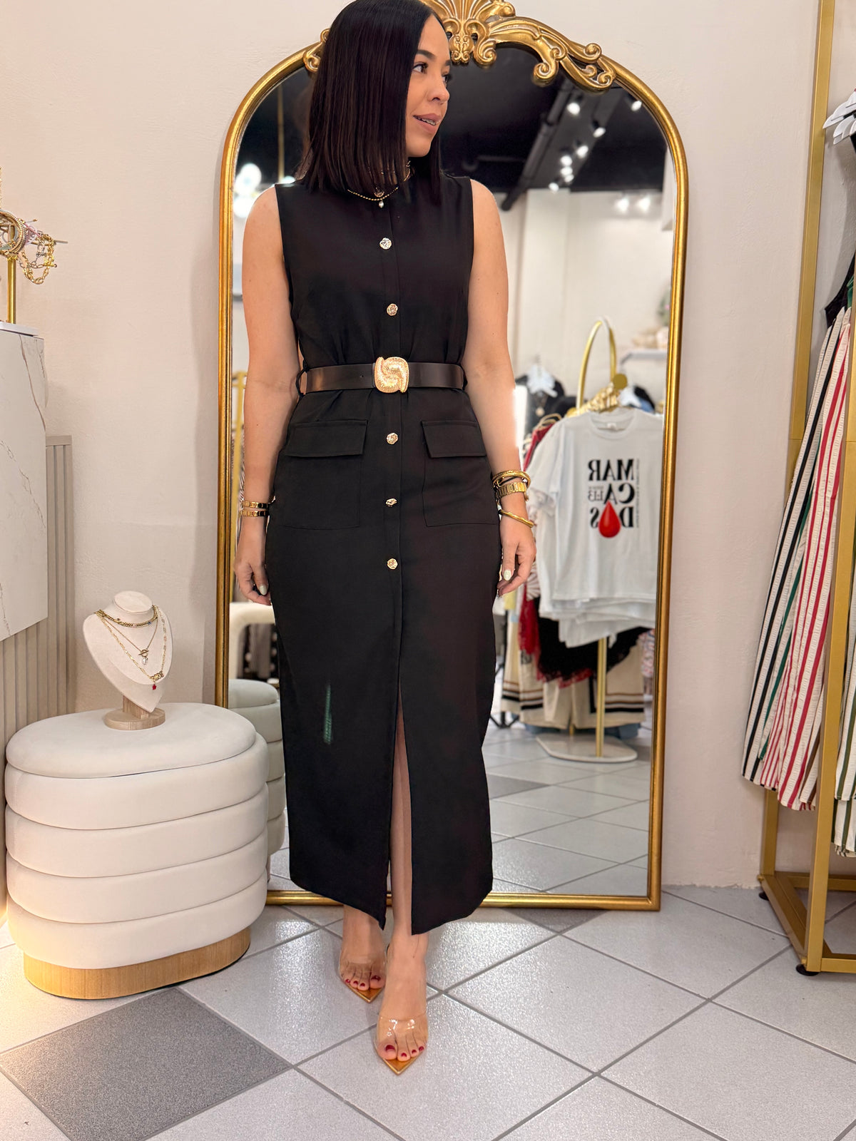 IVY” BLACK  DRESS