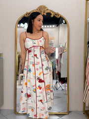 AVANNA”  RED VACACION  DRESS