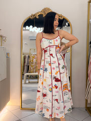 AVANNA”  RED VACACION  DRESS