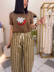 FLOR SOY VICTORIOSA " TSHIRT BROWN