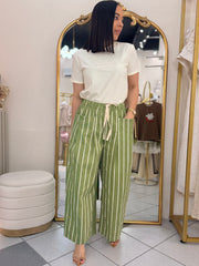 OLIVO  PANTALON LINEAS BARREL