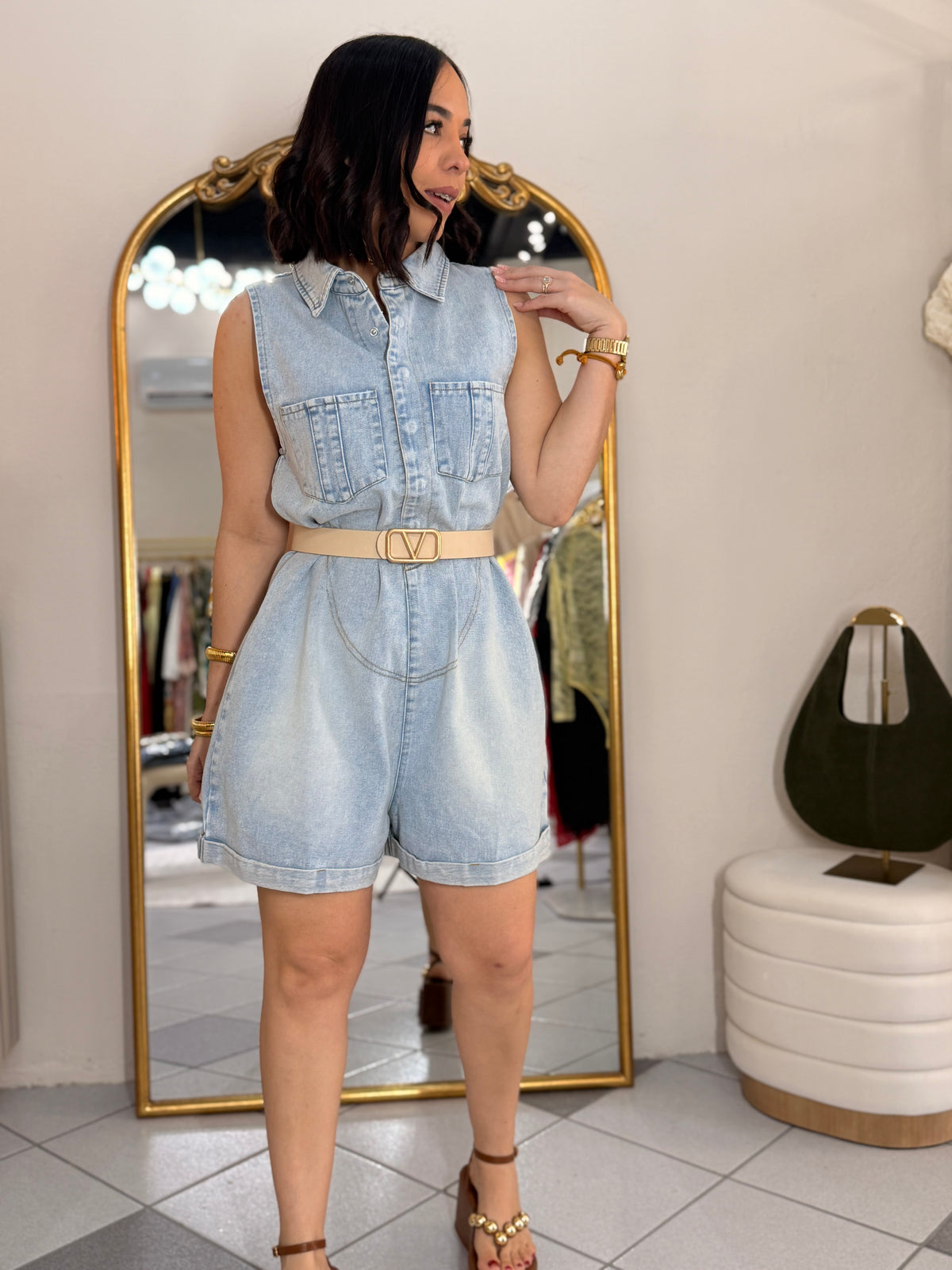 CLAUDI ROMPER DENIM