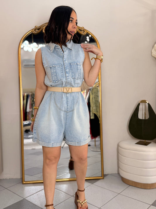 CLAUDI ROMPER DENIM