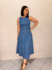 SACHA LIGHT DENIM DRESS