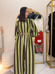 OLIVE/BROWN JUMPSUIT