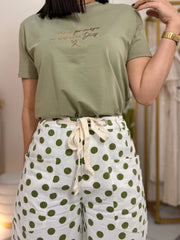 SOY UN PROCESO EN LAS MANOS DE DIOS " TSHIRT  OLIVE