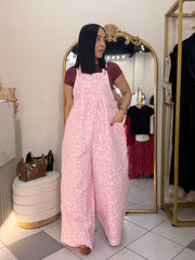 PINK” FLORAL JUMPSUIT
