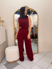 NINOSHKA¨ BURGUNDY JUMPSUIT