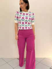 FLORY SWEATER  WHITE