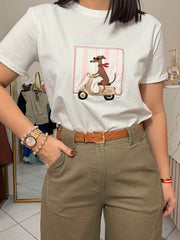 DOG  " TSHIRT WHITE
