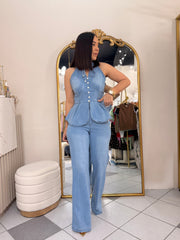 GRACIA"  DENIM SET DOS PIEZAS