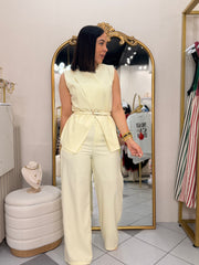 NATASHA” YELLOW BEIGE SET