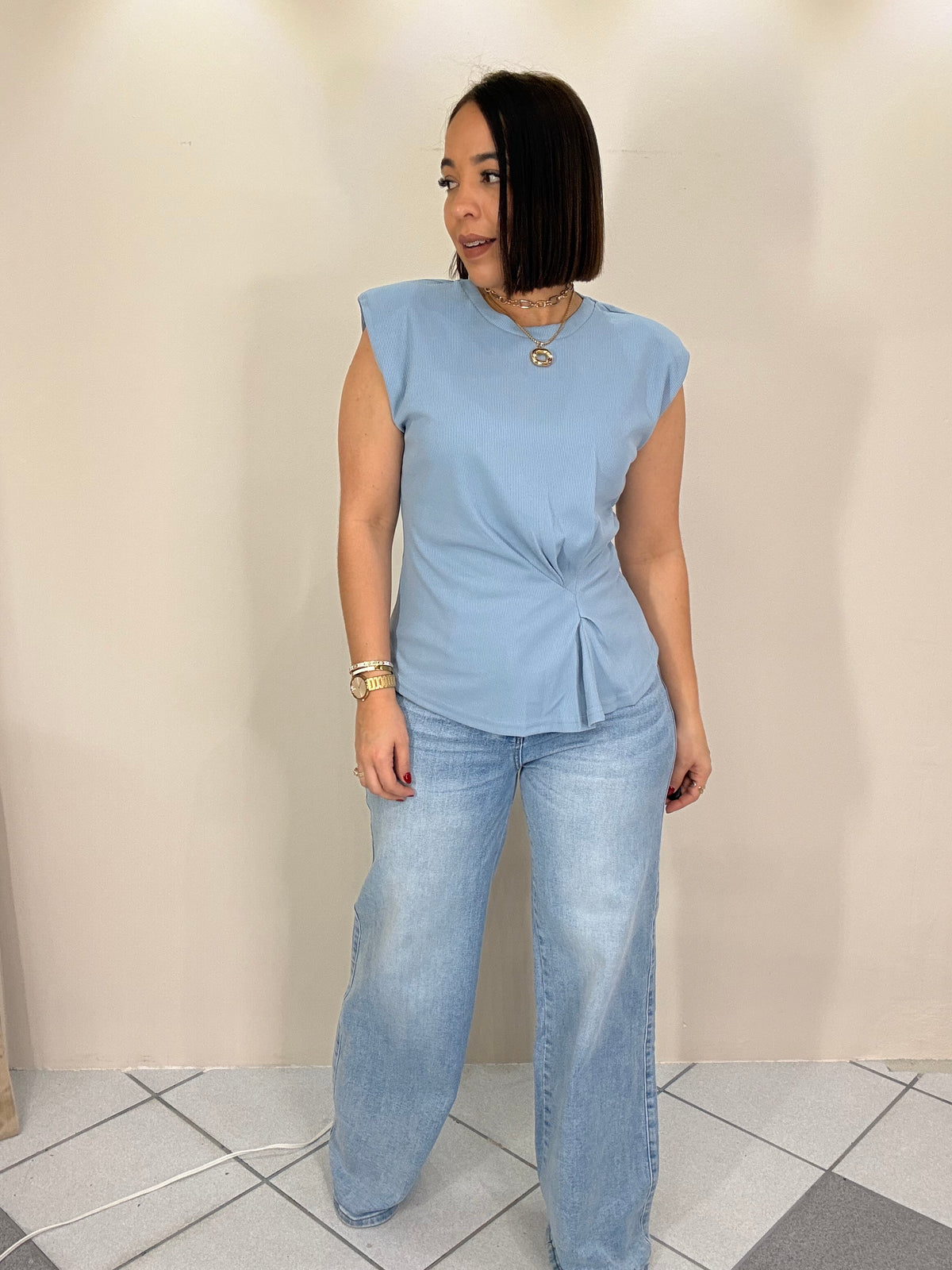 MIA BABY BLUE TOP