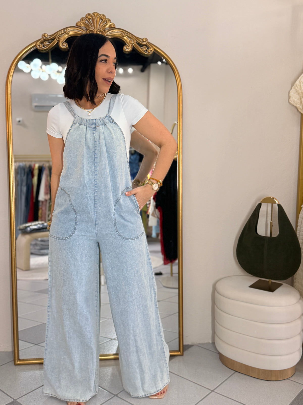 DENIM JUMPSUIT LAZO