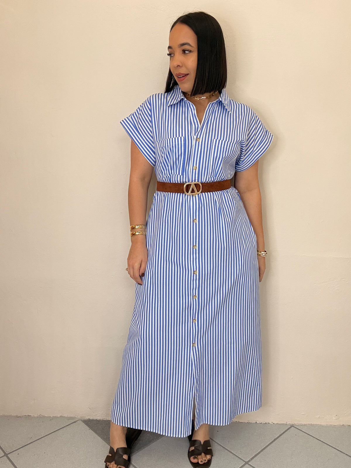 CATALINA BLUE  MIDI DRESS