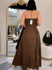 BROWN DRESS