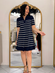 ELIZ¨ NAVY DRESS POLO