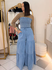 CARLOTA” DENIM JUMPSUIT