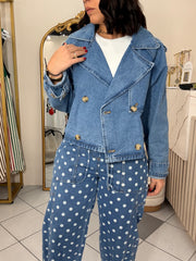MIKAL" DENIM BLAZER