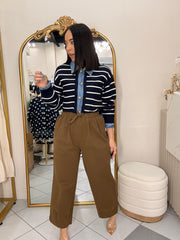 LENY” NAVY SWEATER
