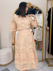 SET FALDA ELEGANTE CREMA