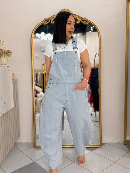 IVE” BLUE JUMPSUIT