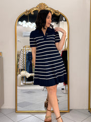 ELIZ¨ NAVY DRESS POLO