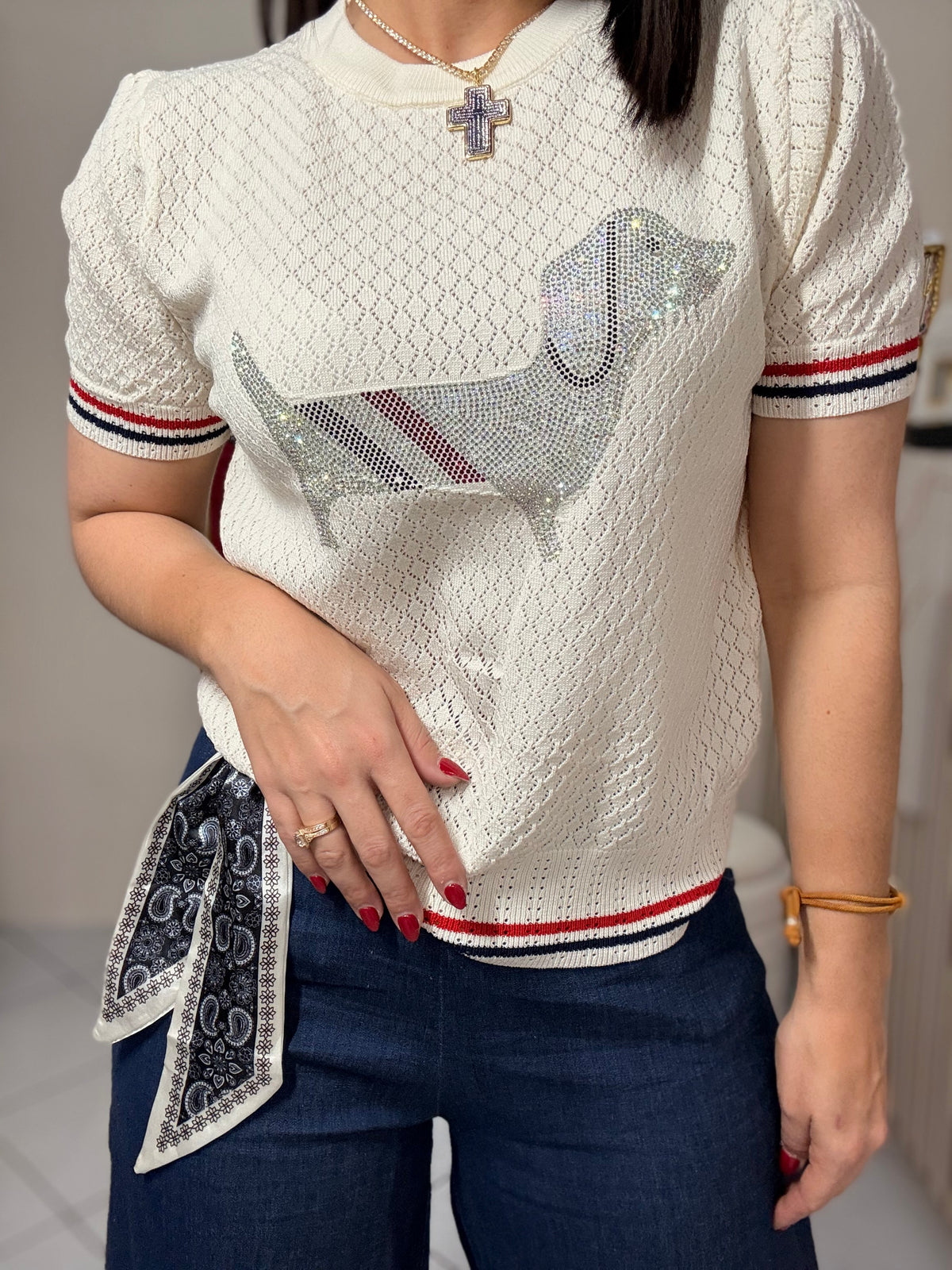 DOG WHITE TOP