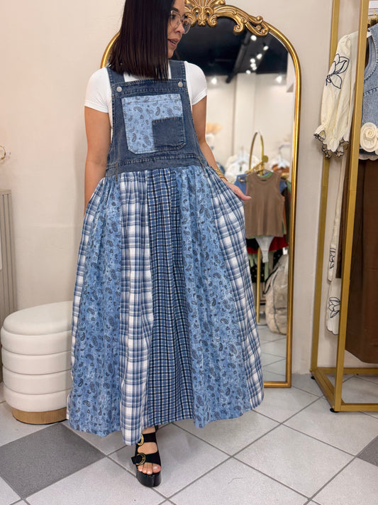 KAMILA” BLUE DENIM  DRESS